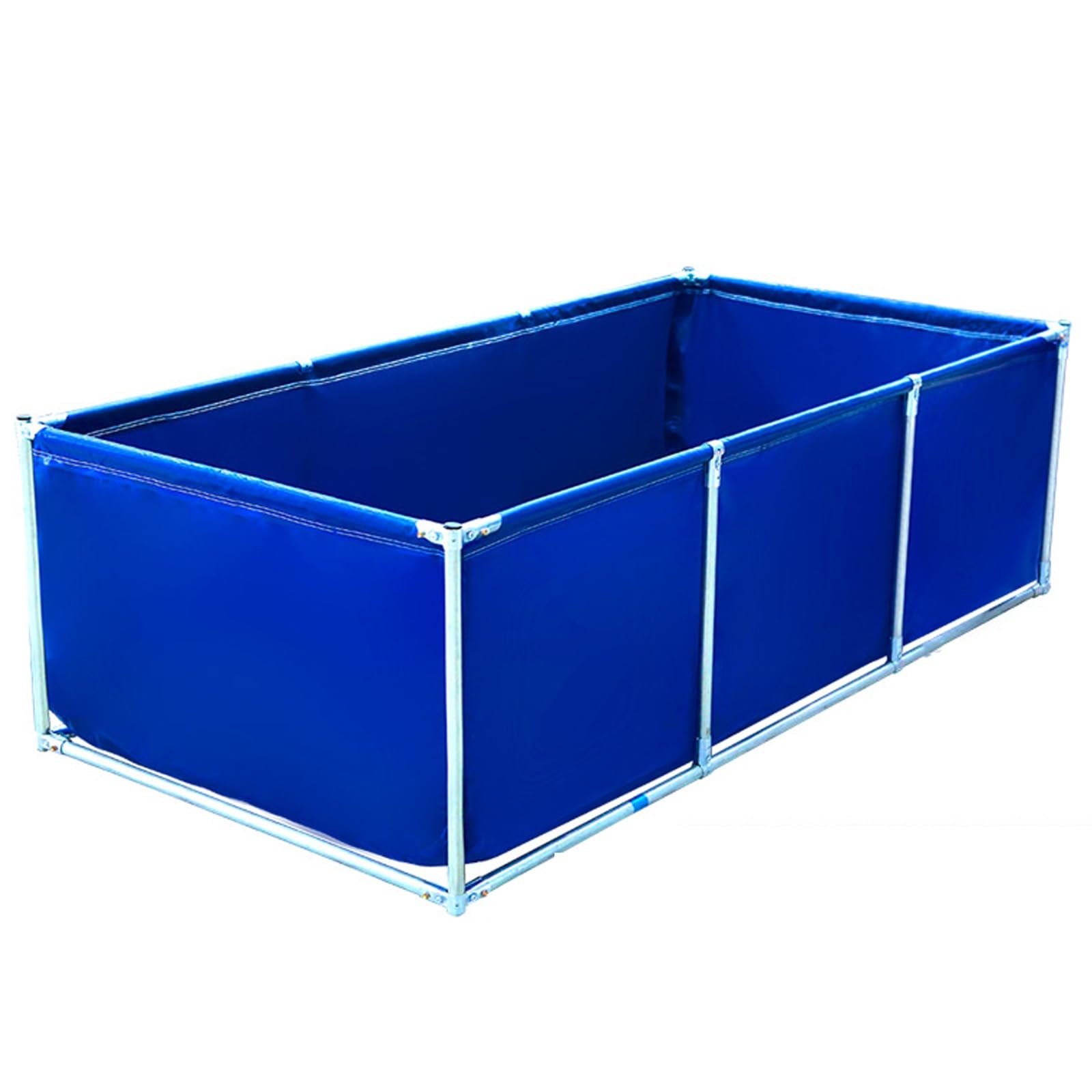 Generico Kit Piscina Fuori Terra Rettangolare con Struttura in Metallo, Piscina per Esterni Adatta alle Famiglie, capacità 1800 Litri, Serbatoi d'Acqua multifunzionali, Anti-Perdita, Altezza 2,6 Pied