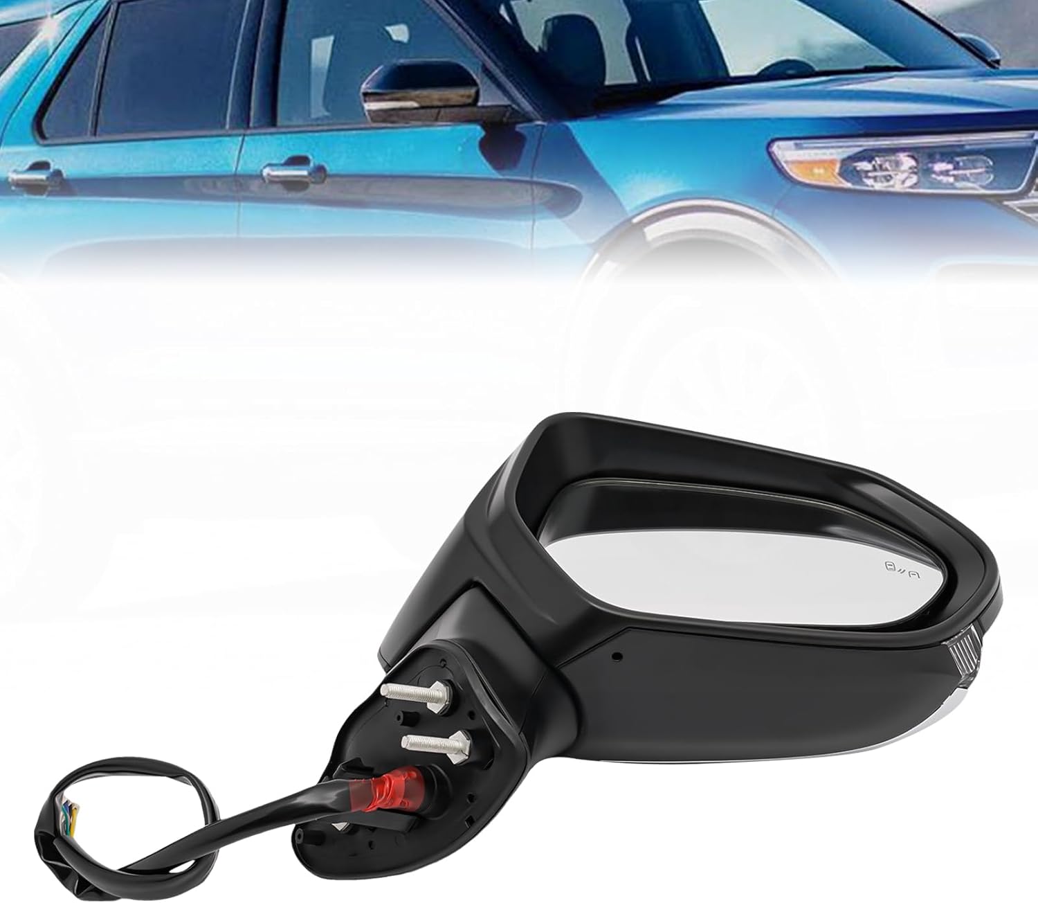 Rear View Mirror w/Power Heated Turn Signal Fits for 2018-2023 Toyota Camry, Blind Spot Detection, OEM: #87910-06840#81730-47010, Black, Direct Replacement, US Stock (Driver & Passenger Side)