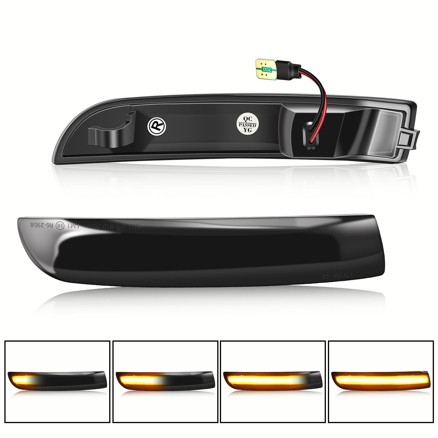 WinPower LED Clignotant Rétroviseur Latéral compatible avec Kuga Escape Ecosport Focus MK3, 2 Pcs