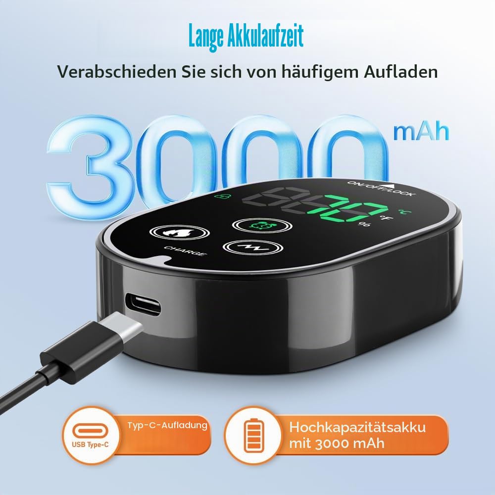 4-In-1-Fußmassagegerät, Fussmassagegerät, Foot Massager, Massagegerät | Heating Foot Massager 3 Modi und 6 Wärmestufen für KnöchelFerse, Sohle, Fußgewölbe, Ideal Geschenk für Unisex Eltern