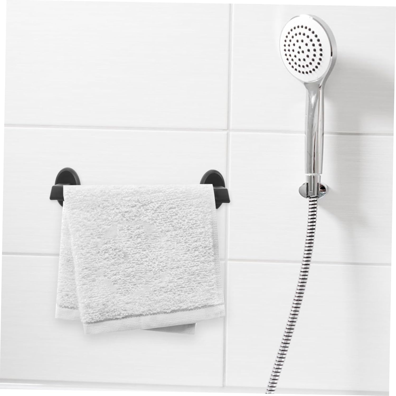 Wall Slipper Rack Carbon Steel Bathroom Towel Holder 30cm White