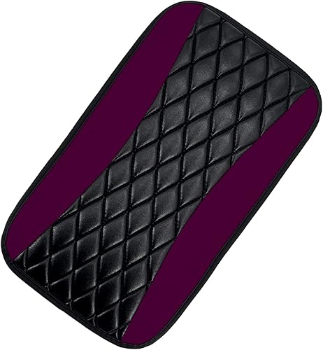 tobenbone Almohadilla de cuero impermeable para consola central de automóvil, protector de funda de asiento para reposabrazos cómodo, accesorios