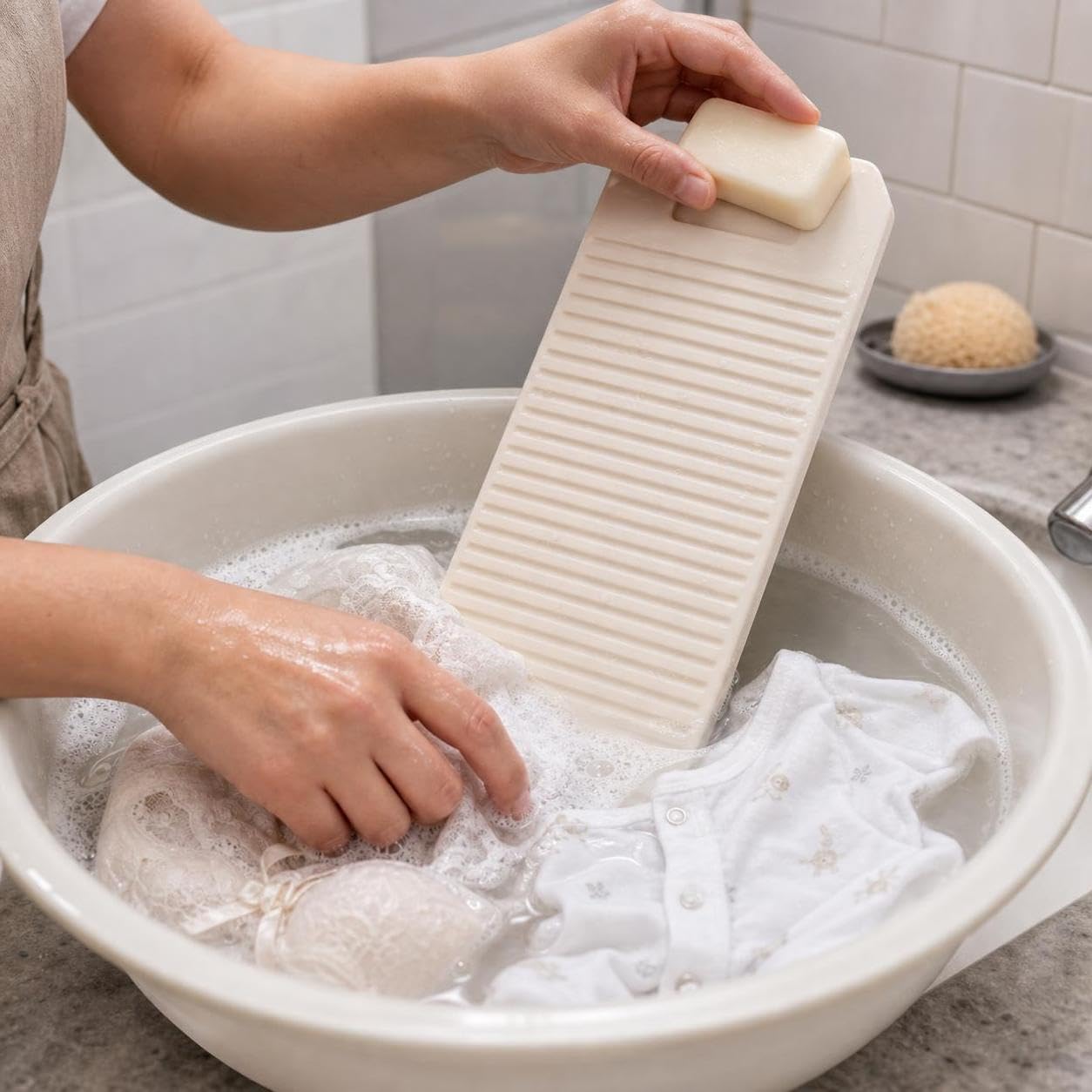 Durable Thickened Non-Slip Washboard with Soap Slot for Home