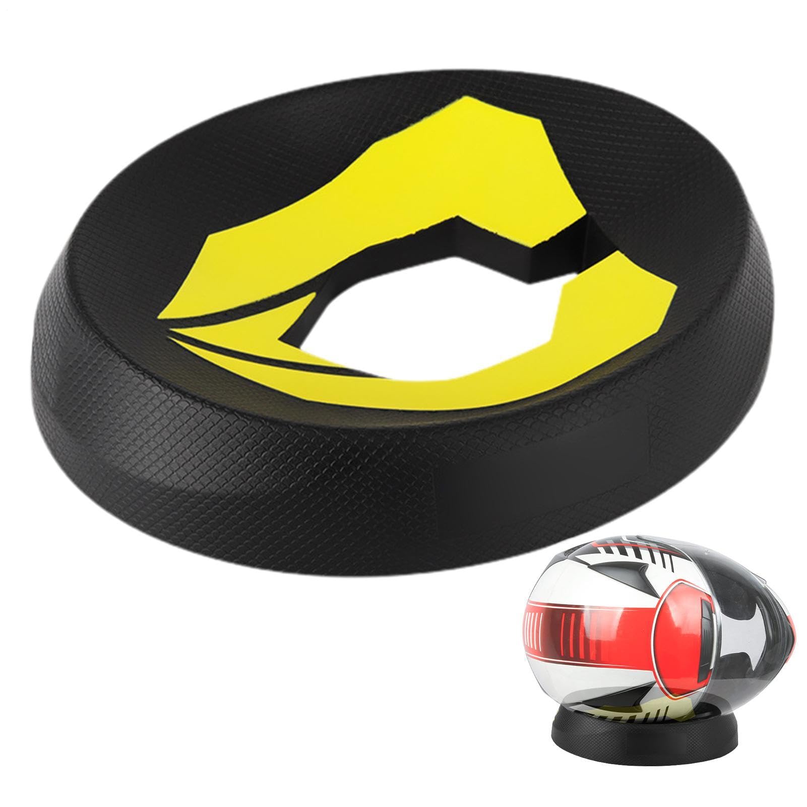 Almohadilla De Servicio para Casco De Moto Antideslizante, Donut Antiarayazos Portátil De PU, Soporte Universal para Casco Integral, Accesorio Multiusos para Taller Y Rodillera