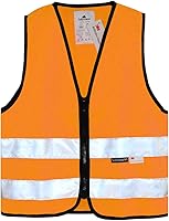 Vista 4 de Salzmann 3M - Chaleco de seguridad de alta visibilidad para niños, con cremallera, fabricado con material reflectante 3M