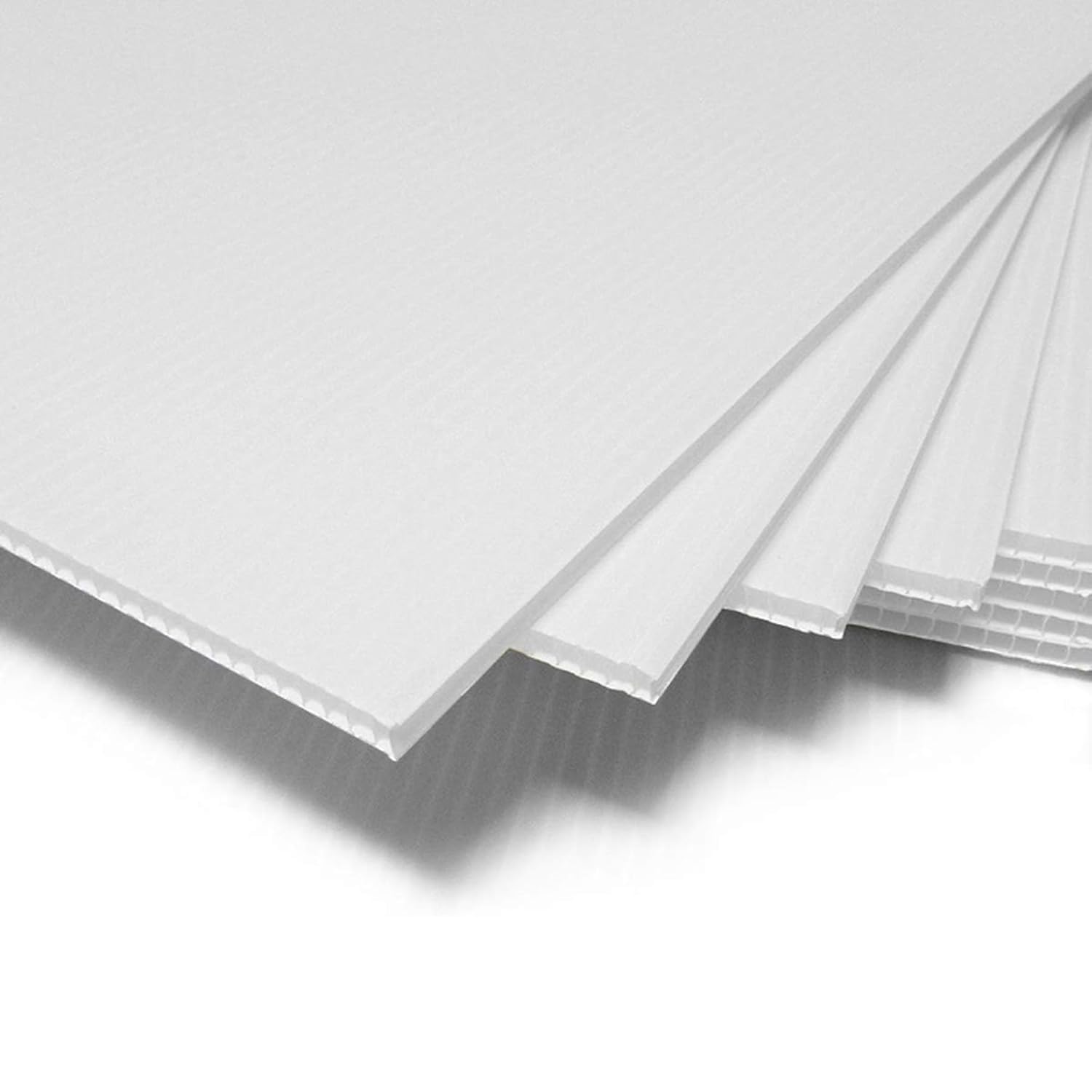 White Plastic Corrugated PP Sheet, 5mm Thick, 24x39 cm, Double Side, Reusable and Waterproof, for DIY Crafts, Signage and Packaging, 12 Piecs-image-16