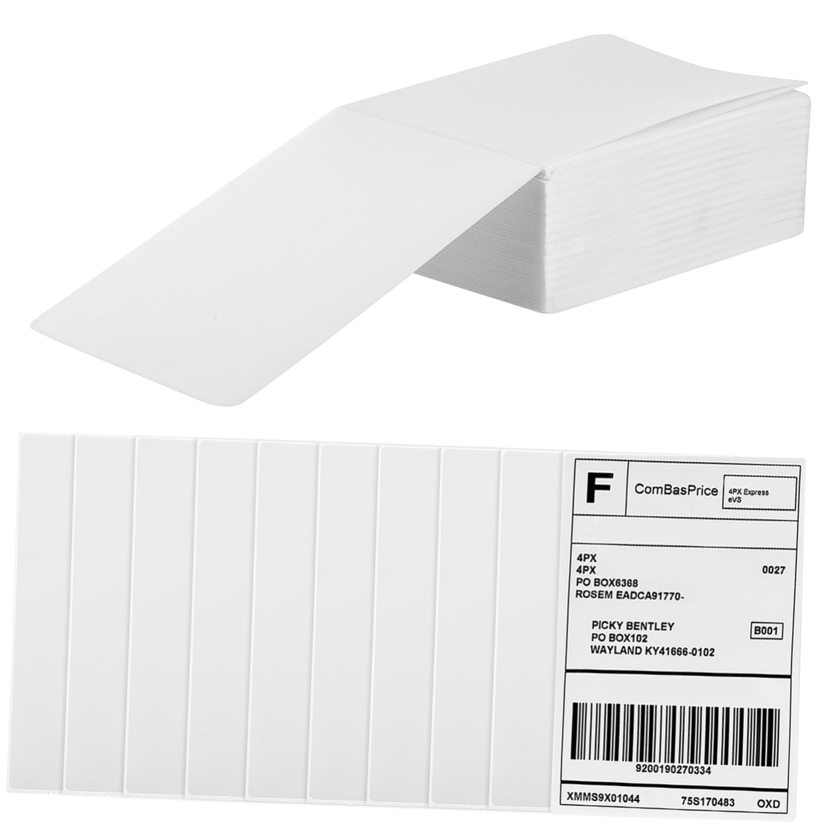 ARTIBETTER 500stücke Thermoetiketten Selbstklebend Ersatz Für Etikettendrucker Mit Perforation Express-etiketten