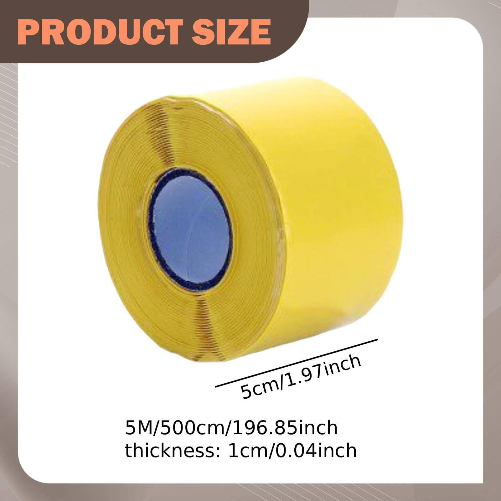 Generic Nastro Impugnatura Kayak Nastro Antiscivolo per Dragon Boat Accessori Manubrio Sportivi Rivestimento Silicone Maneggevole Progettato per Prevenir, Giallo