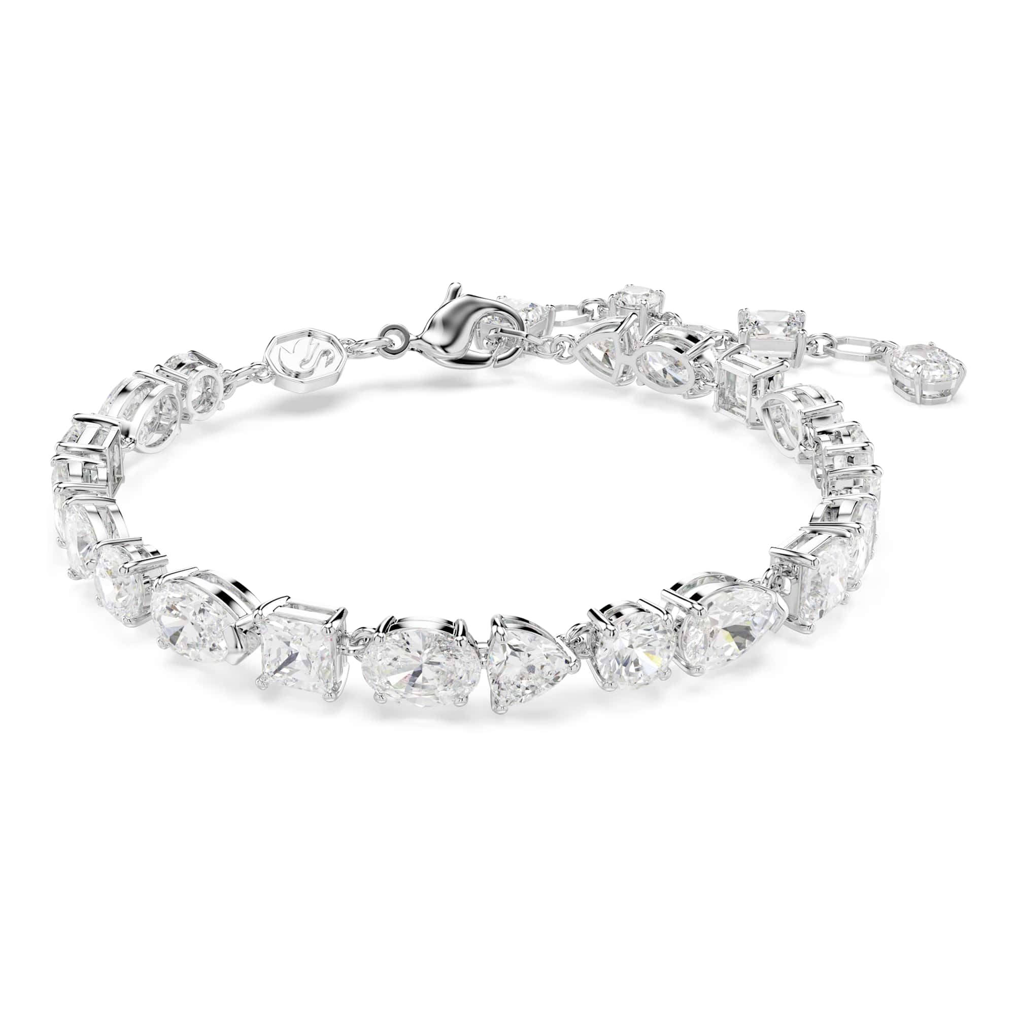 Swarovski Bracelet Mesmera Bracelet de Mesmera with Zirconia Crystals on Rhodium Metal Chain