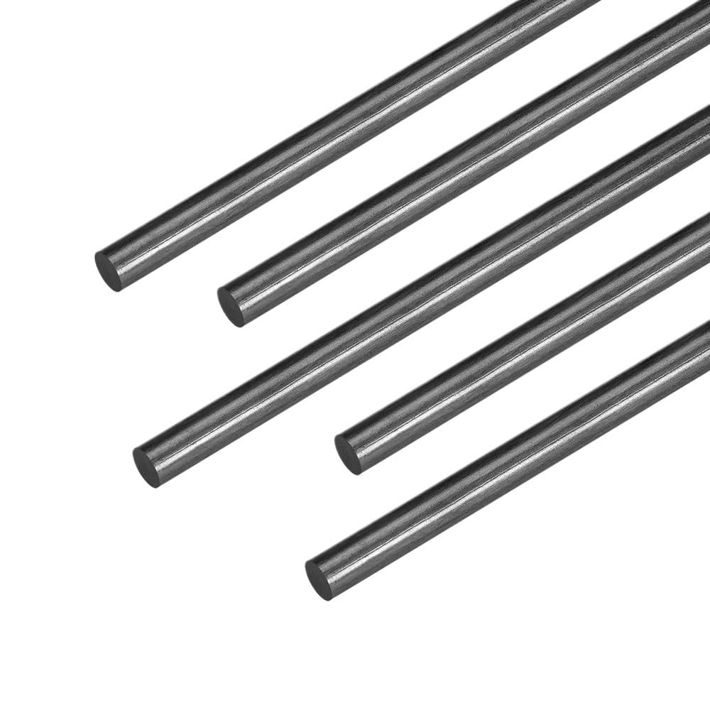Profil en fibre de carbone Lot de 8 tiges en fibre carbone, longueur: 200mm, 400mm, diamètre: 1mm, 1,5mm, 2mm(12mm 200mm)