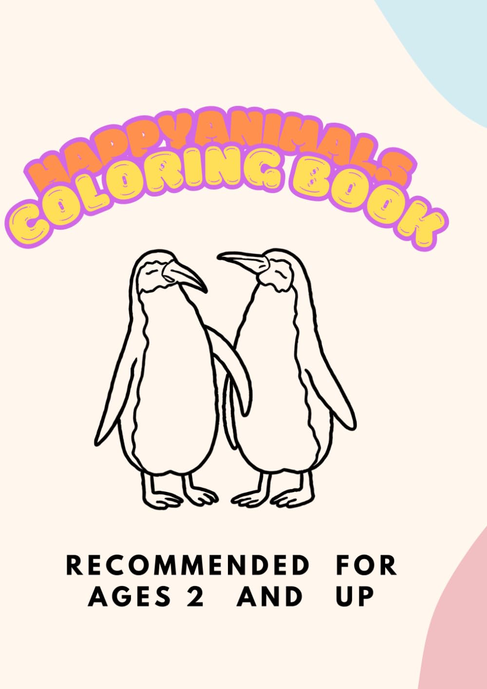 Happy Animals Coloring Book