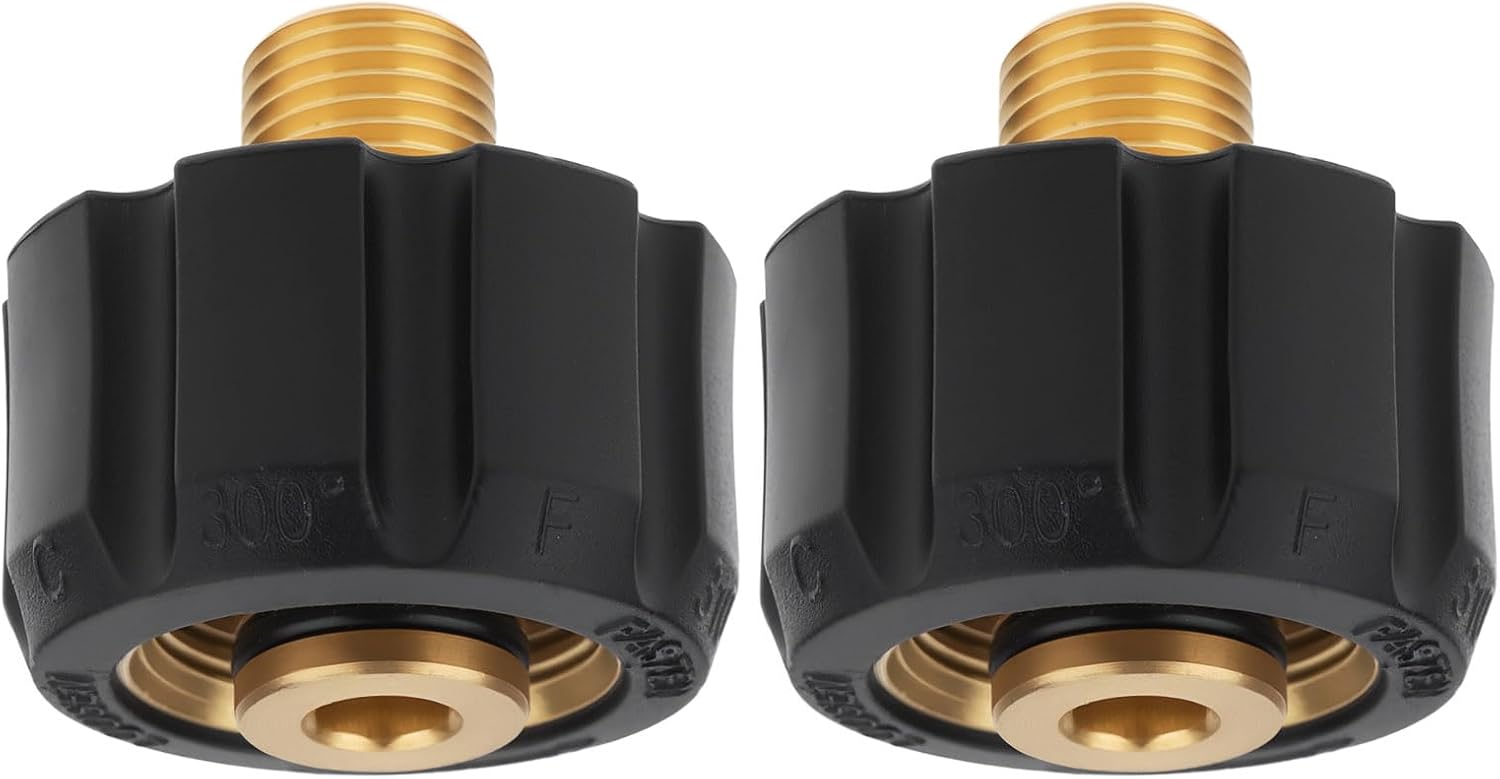 SING F LTD 2pcs M22 Female to 1/4" AG Pressure Washer Adapter Fitting Compatible with Kärcher