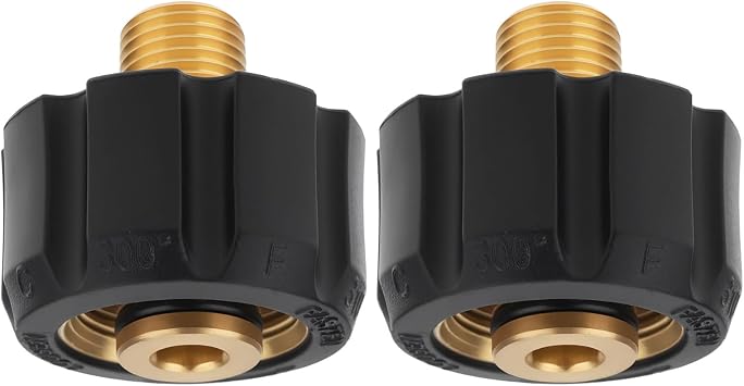 SING F LTD 2pcs M22 Female to 1/4" AG Pressure Washer Adapter Fitting Compatible with Karcher