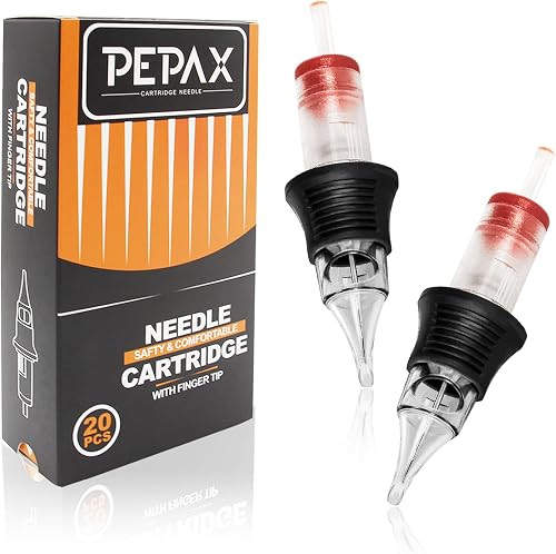 20PCS 1RL Standard Tattoo Cartridge Needles, Round Liner, 0.35mm