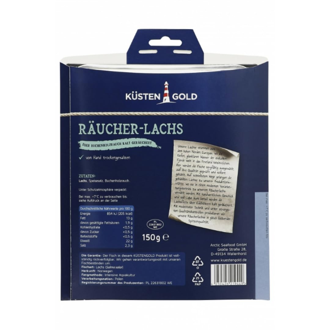 Räucher-Lachs 150g 5 Stück
