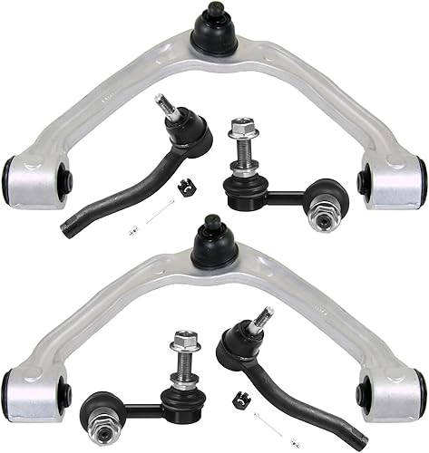 Miniatura 340 de Detroit Axle - Kit de brazos de control AWD para cargador Chrysler 300 Dodge Challenger Magnum, 2 brazos de control superiores delanteros con rótula