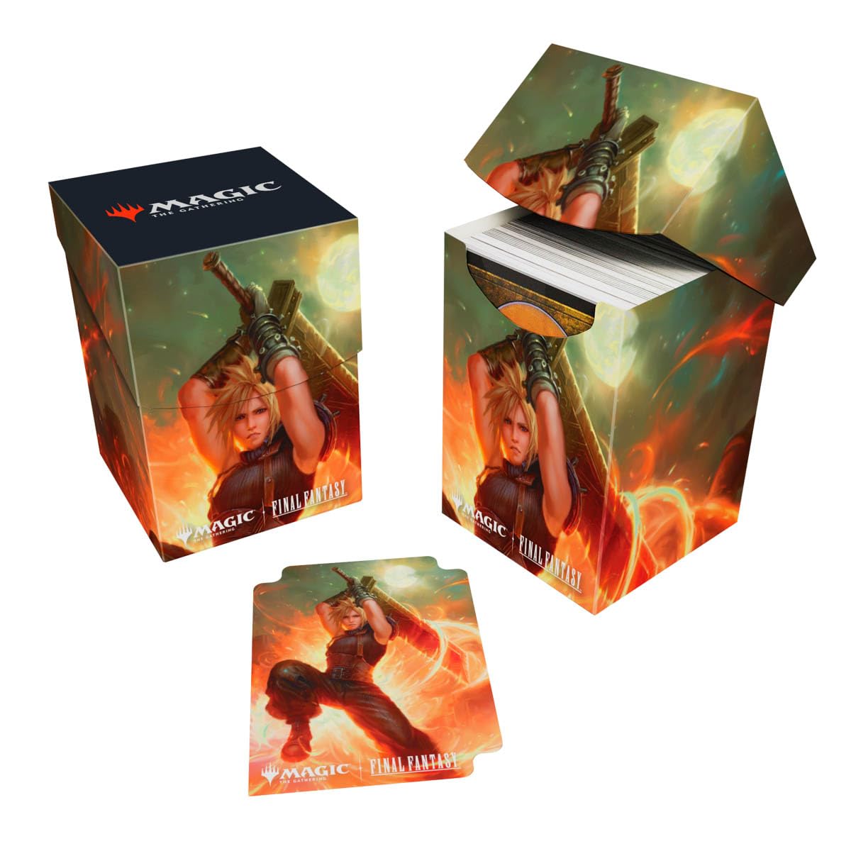 Ultra Pro - Final Fantasy x Universes Beyond Cloud, Midgar Mercenary ( Commander) 100+ Deck Box per Magic: The Gathering