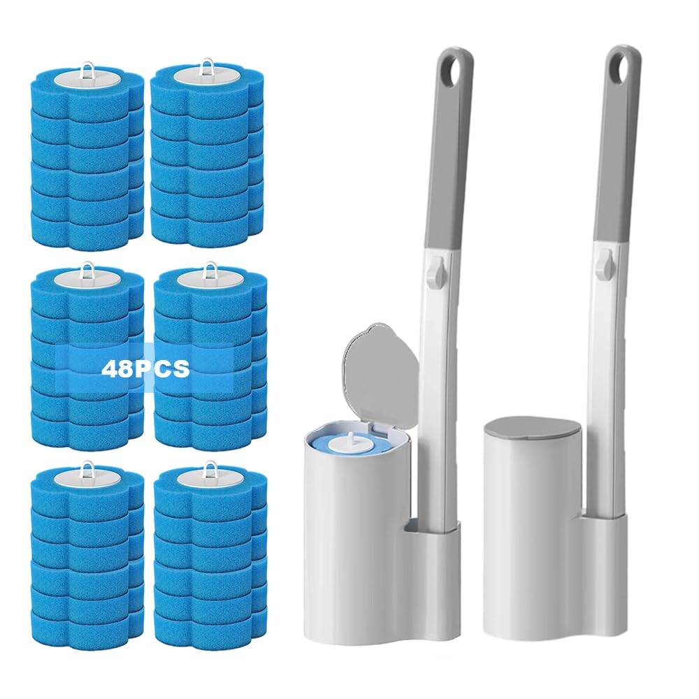 Têtes de rechange jetables pour kit de nettoyage WC Mineup bleu