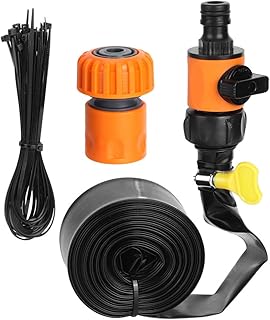 Mangueira de irrigação de trampolim, ferramenta de irrigação de jardim, aspersor de água infantil verão ao ar livre trampolim parque aquático aspersores (15 m/49,2 pés)