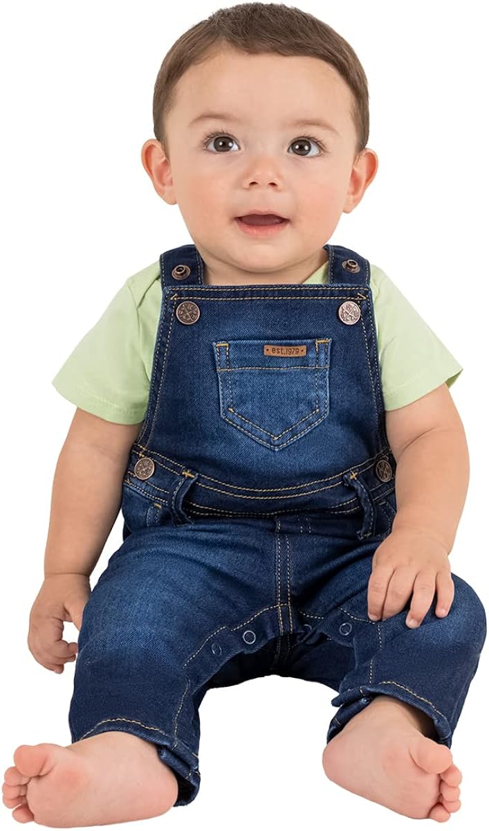 OFFCORSS Overalls for Baby Boys Sizes 0 - 24 Months Adjustable Straps Slim Overol Niños