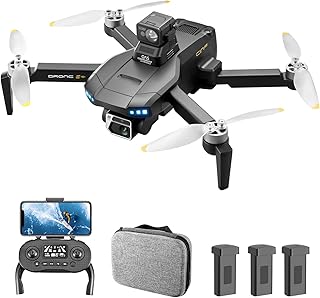 Namolit Drone GPS de controle remoto com câmera dupla 4K 5G WIFI Quadcopter dobrável com função de prevenção de obstáculos Fluxo óptico Posicionamento Fotografia por gestos Motor sem escova com bolsa3