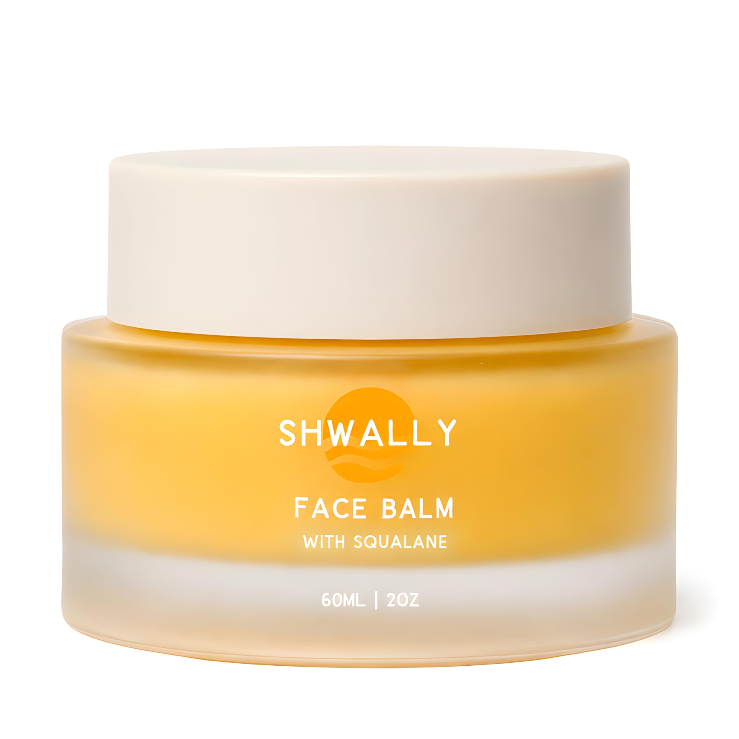 Shwally Tallow & Squalane Non-Comedogenic Face Balm - Tallow Moisturizer - 100% Grass-Fed Tallow, Squalane & Calendula Flowers - Creates Soft, Smooth