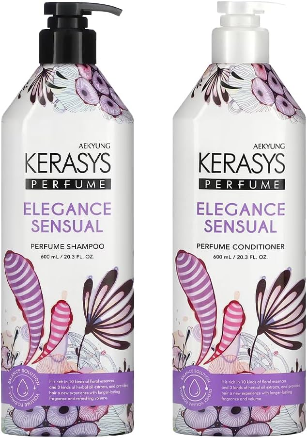 Perfume Shampoo and Conditioner Set 20.3 fl oz / 600 ml (Elegance and Sensual)