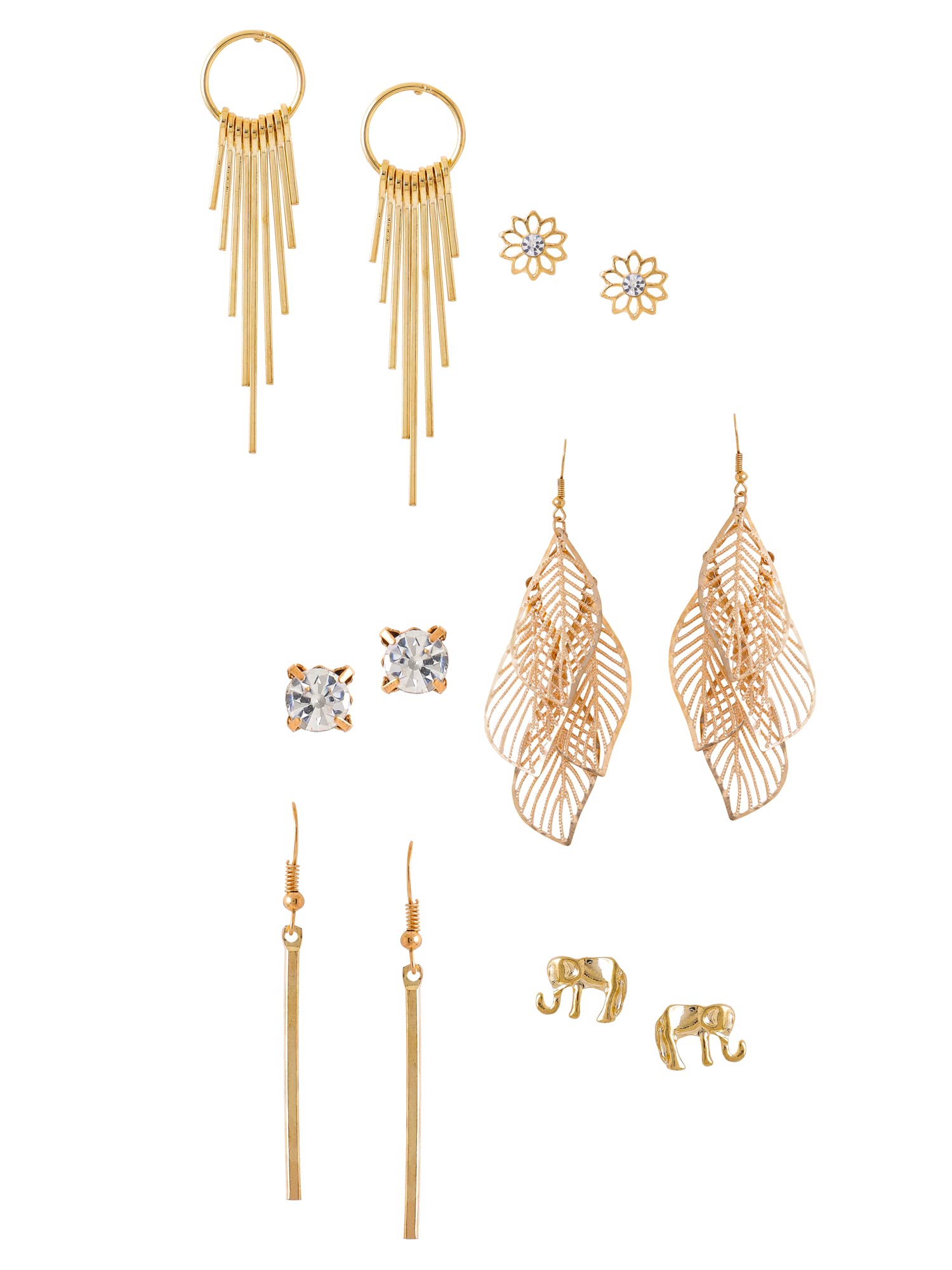 Yellow Chimes Earrings for Women and Girls Dangler | Gold Toned Combo of 6 Pairs Studs & Danglers Earrings | Birthday Gift for girls and women Anniversary Gift for Wife (B0BPS99PPJ) Amazon Price History, Amazon Price Tracker
