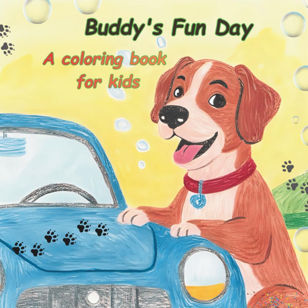 Buddy's Fun Day: A coloring book for kids