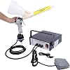 Powder Coating Gun, Manual Electrostatic Powder Coating System with Foot Switch, 5 Adjustable Levels, Powder Coating Spray Gun Machine Portable Painting Industrial, Black