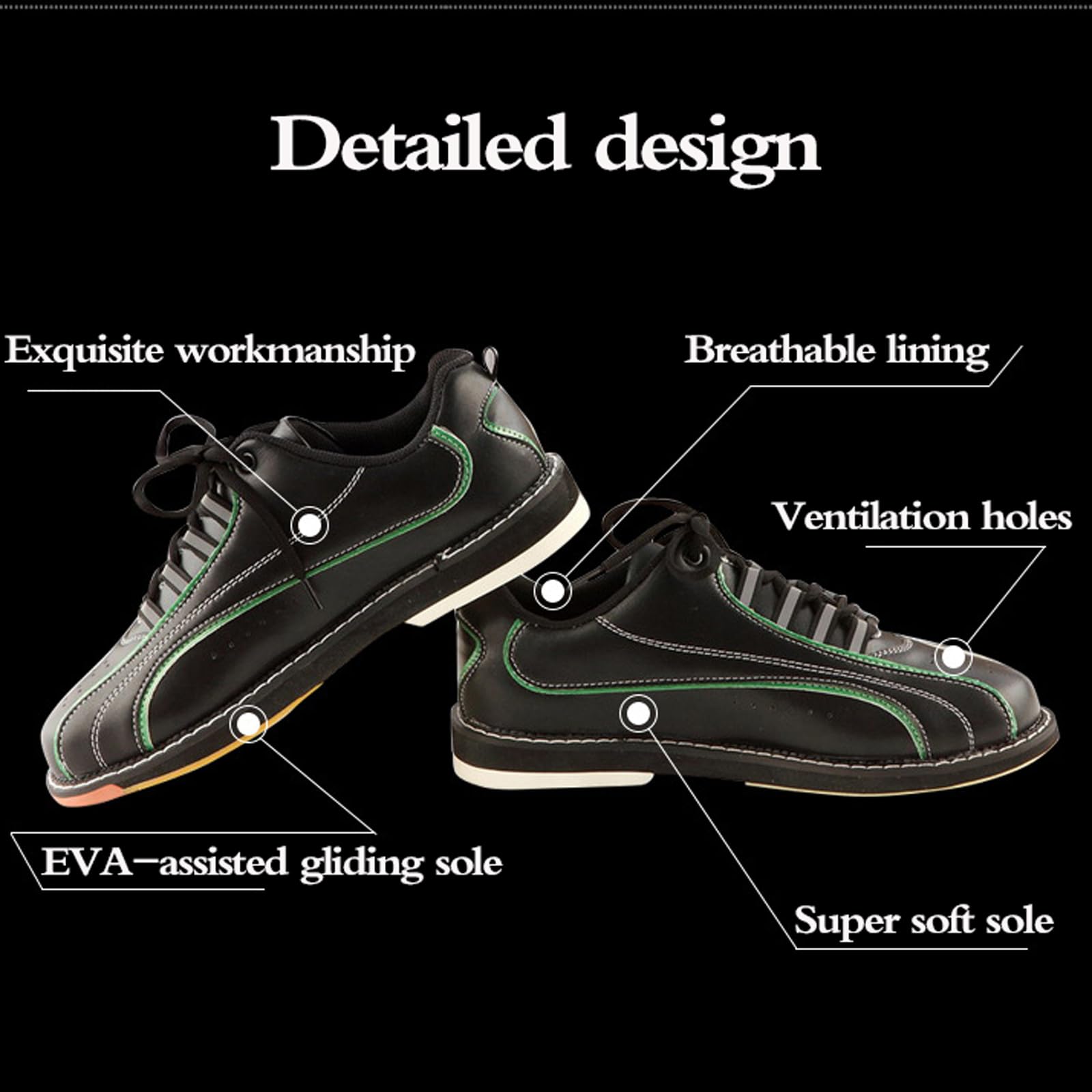 Scarpe da Bowling,Scarpe da Bowling Uomo,Scarpe da Bowling Donna,Lightweight Bowling Athletic Sneakers,Traspirante,vestibilità Comoda,per Interni ed Esterni,Adatte a Tutti i Livelli