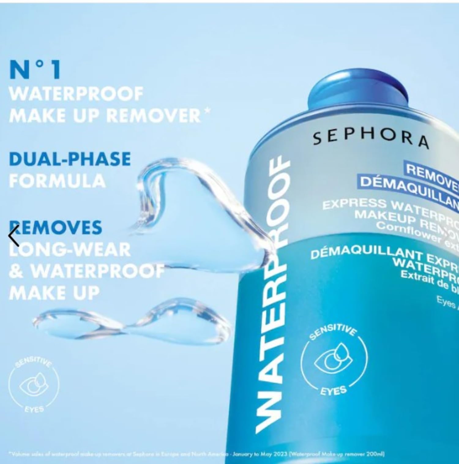 SEPHORA Collection Waterproof Eye Makeup Remover - 200 mL / 6.76 fl oz