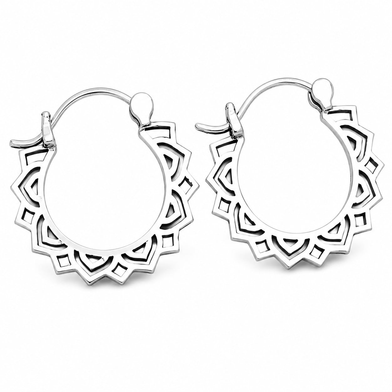 Pendientes de filigrana de plata de ley maciza, regalos de boda, regalos de compromiso, regalos de cumpleaños, regalos de aniversario, pendientes de aro para mujer