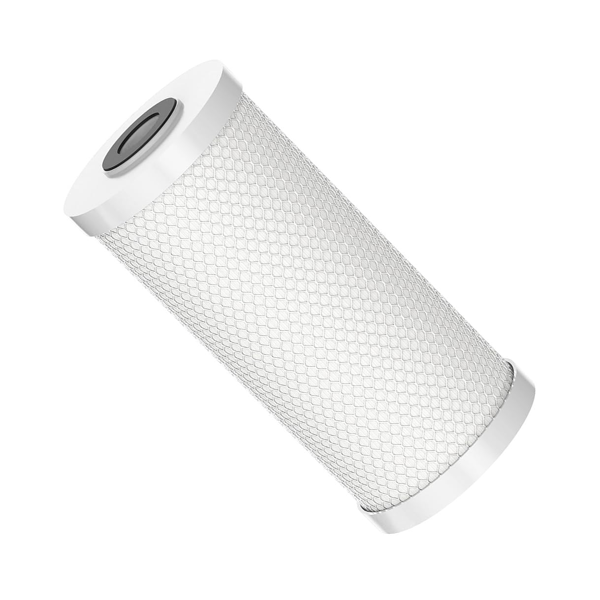 Filtro de agua de bloque de carbón activado de 10 x 4.5 pulgadas con poliéster plisado de 0.5 micras para evitar obstrucciones y alto flujo, compatible con KTM-04