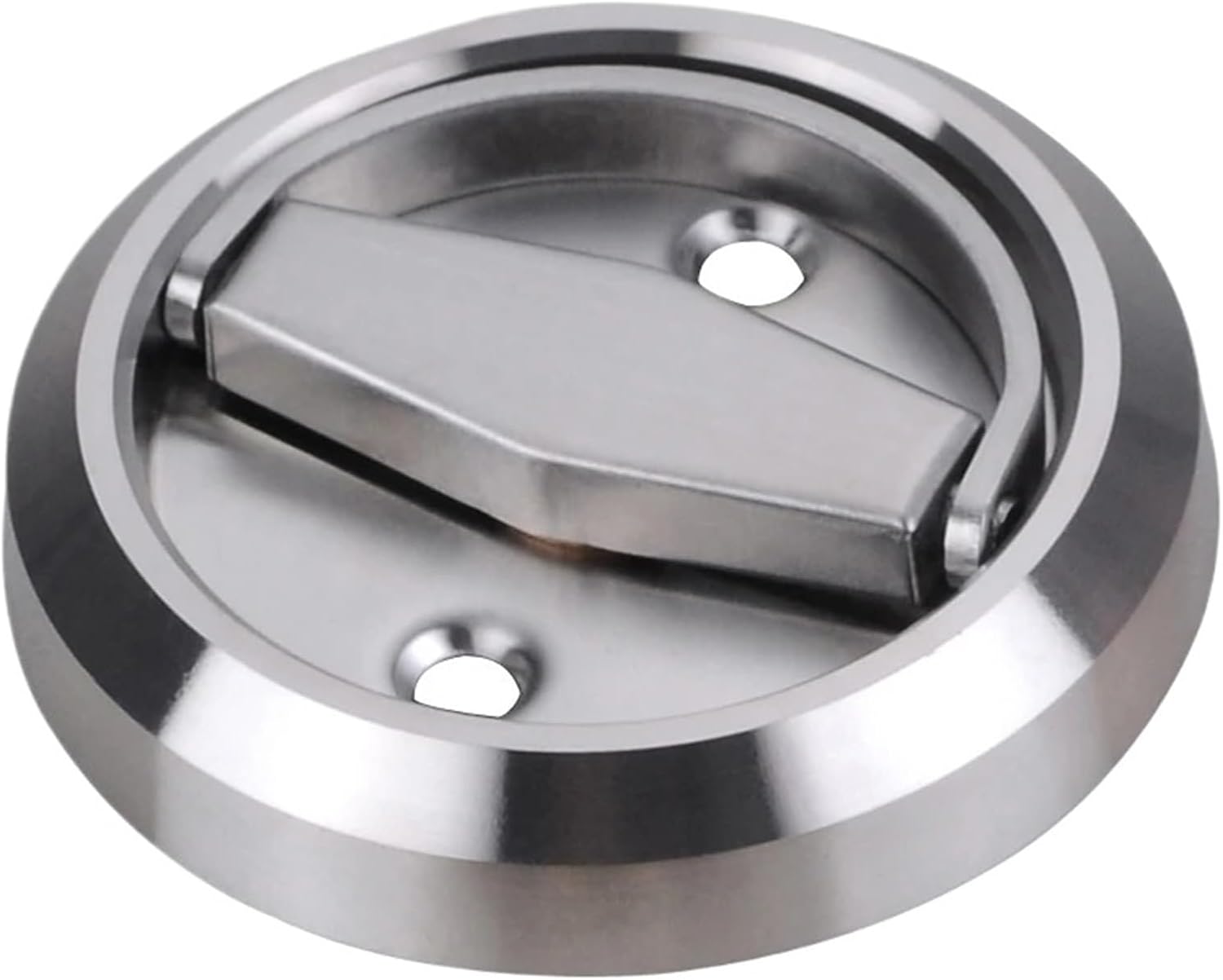 Lock Handle Stainless Steel 304 Recessed Invisible Safety Hidden Door Locks Cabinet Pull Fire Proof 1-2 Sides Locker(Handle A)