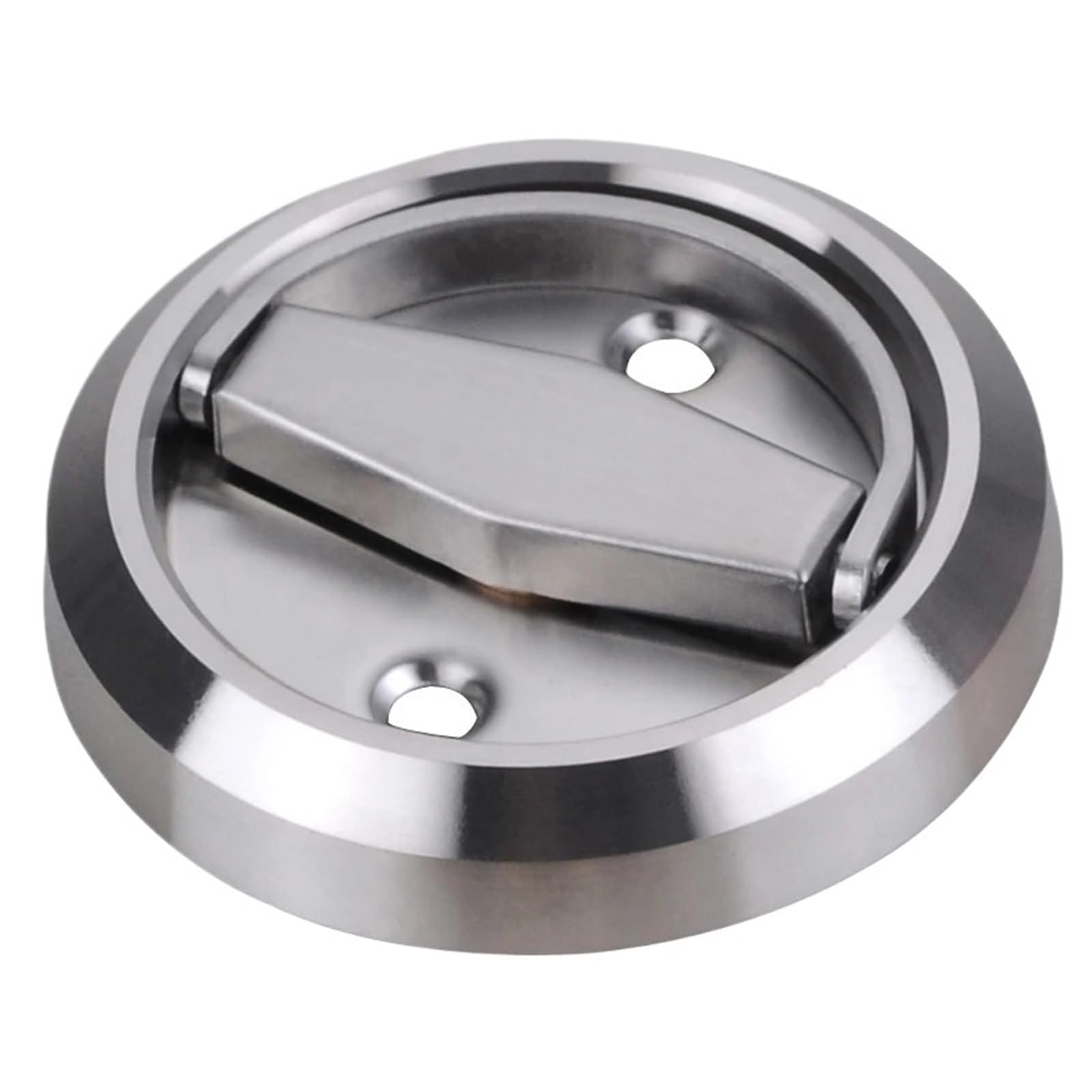 Lock Handle Stainless Steel 304 Recessed Invisible Safety Hidden Door Locks Cabinet Pull Fire Proof 1-2 Sides Locker(Handle A)