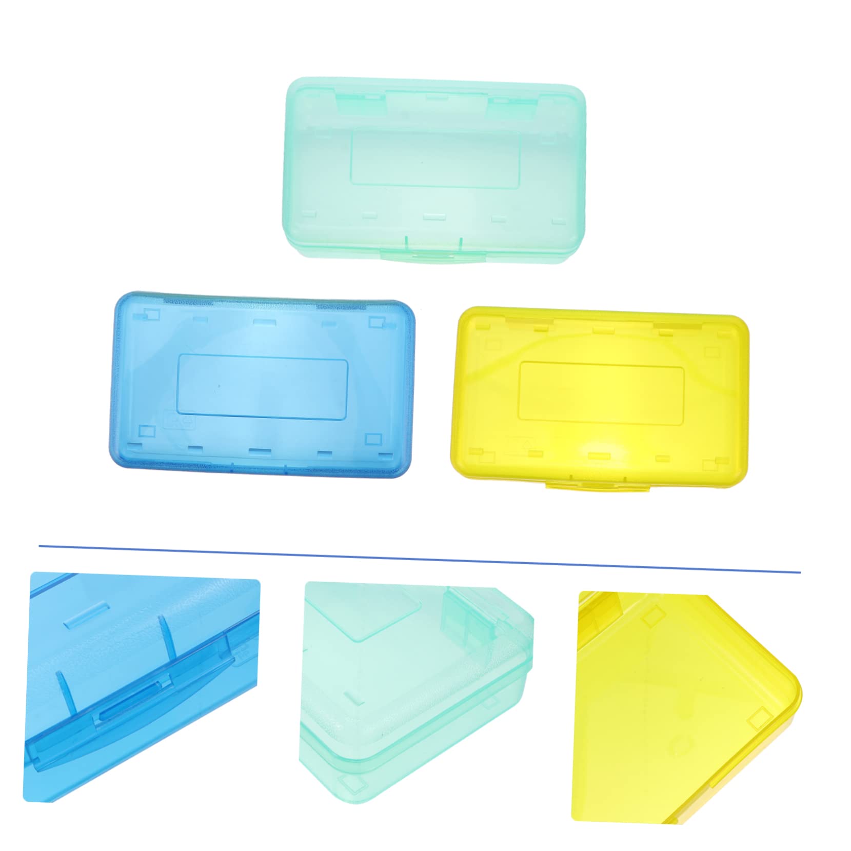 3pezzi Scatola Portaoggetti Trasparente Per Cancelleria Da Resistente Design Impilabile Per Studenti e Ufficio Organizzatore Multifunzionale Per Matite Penne e Forniture Di