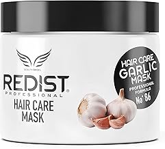 Redist Ajo Mascarilla para el Cuidado del Cabello 475ml | Mascarilla para el cabello con ajo | Tratamiento reparador intensivo