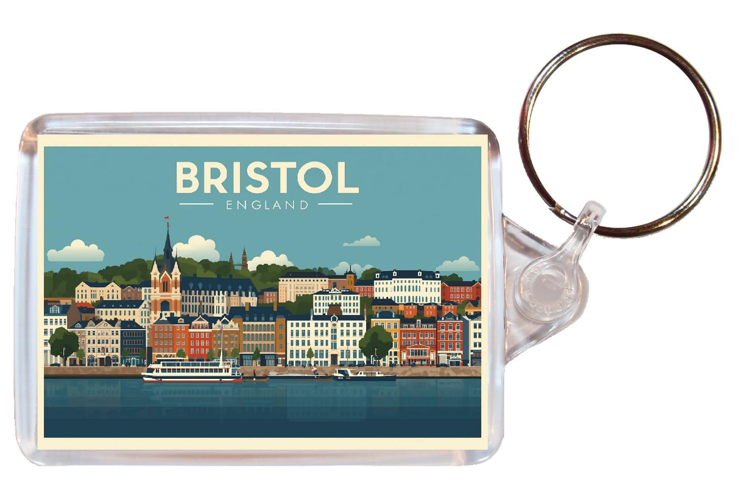 Baked Bean Store Bristol - Double Sided Keyring Artistic BBS26KEY321