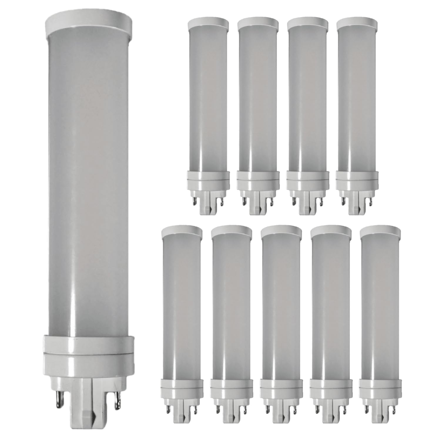 Diodesy- PL-C Horizontal Recessed LED Light Bulb G24Q 4-Pin Base Ballast Bypass 11W 1400-1500 Lumens 27K 30K 35K