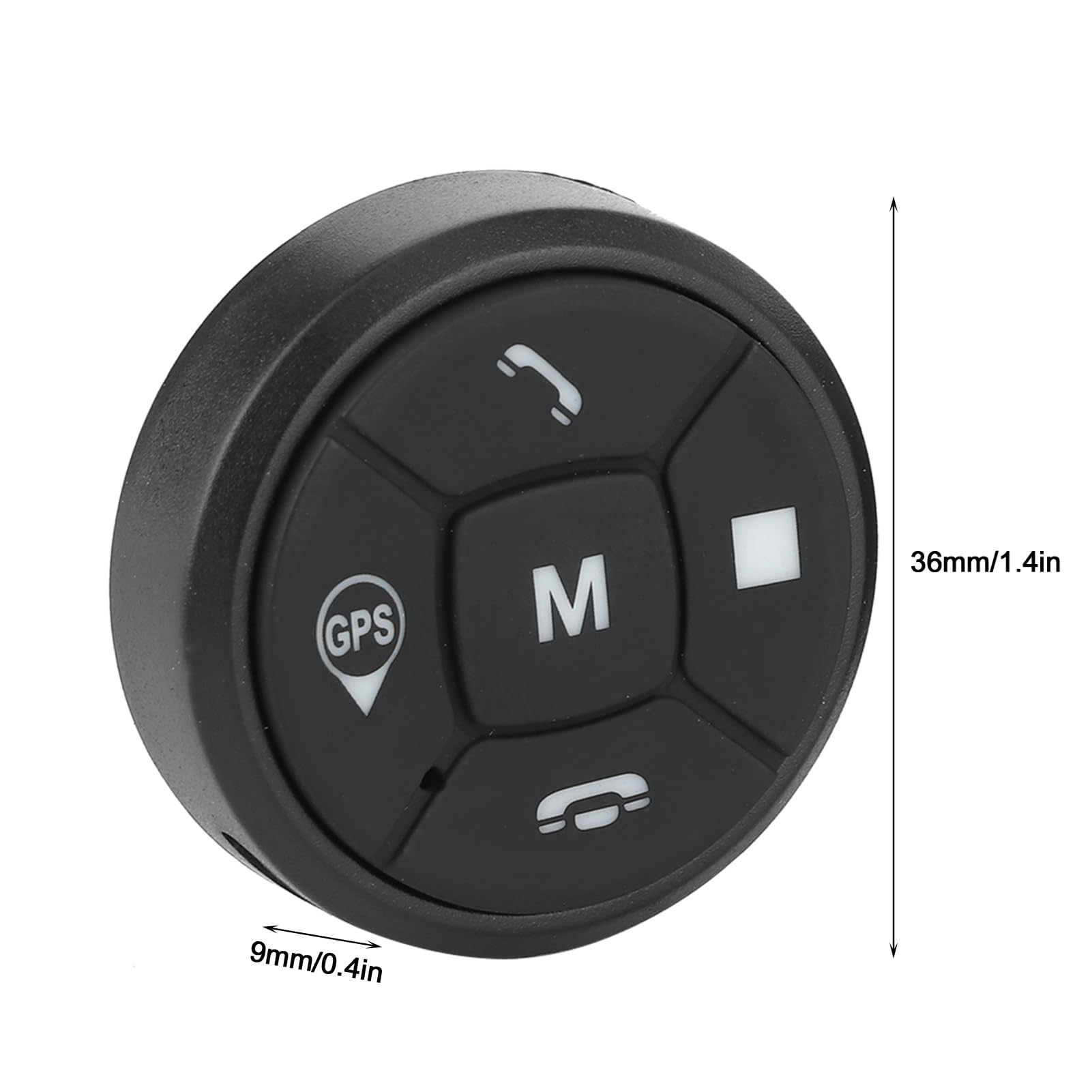 bouton Media Télécommande Volant Portable sans Fil Bluetooth Voiture Contrôleur Appels Musique GPS Commandes Au Volant