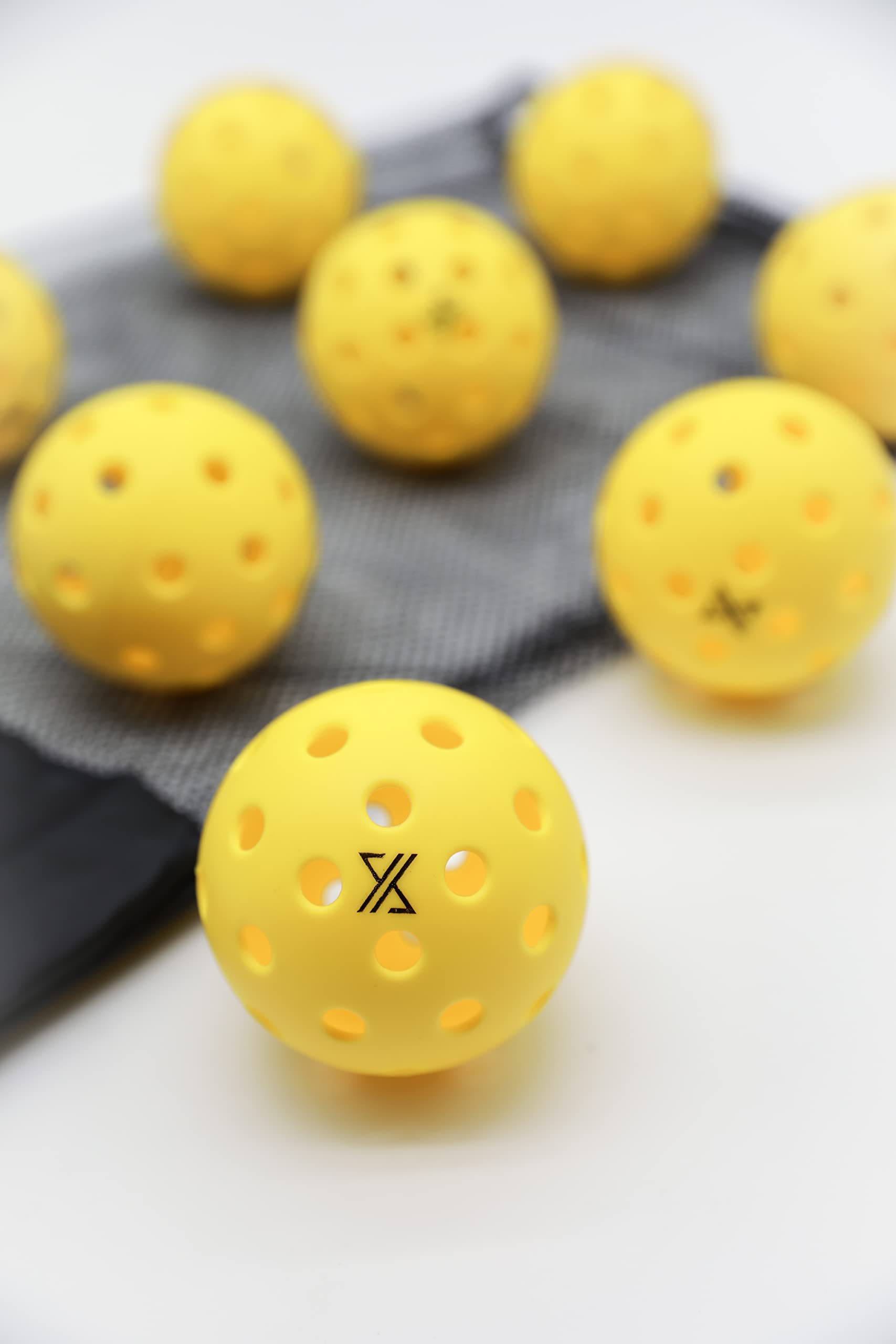 XZAKTLY Pickleball Balls Outdoor Yellow Balls (Pack of 8)