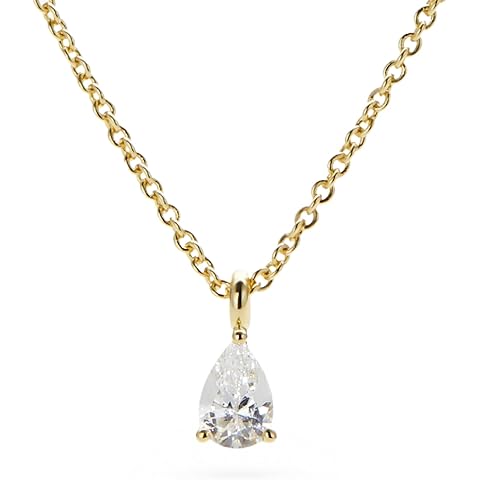 Ana Luisa Pendant Necklaces - 14K Gold Plated & Silver Rhodium Necklace - Pearl, Heart, Circle, Moonstone, Gemstone, Knot Charm Styles - Hypoallergenic Dainty Trendy Layering Necklaces Gifts for Women