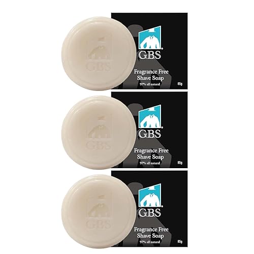 Miniatura 85 de Gents Jabón de afeitar de sándalo para hombre, barra natural con manteca de karité y glicerina para espuma rica, 3 onzas