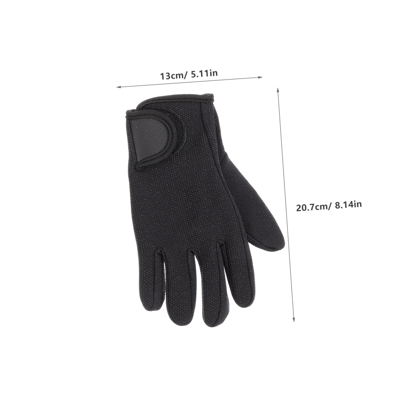 FOYTOKI Professional Fishing Gloves Warm Diving Paddling Winter Men's Sports Comfortable Elastic Wear-Resistant