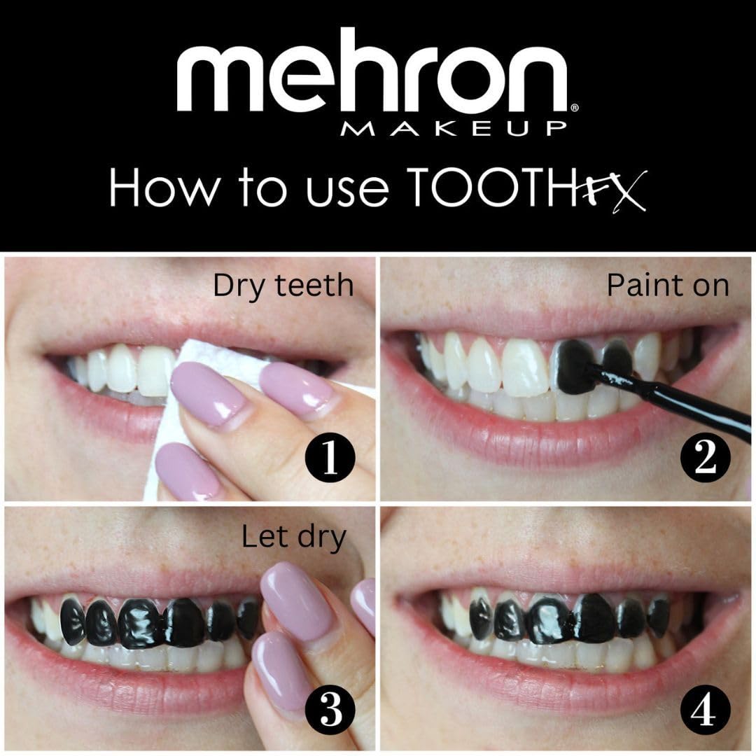 Mehron make-up Tooth FX - Blood red (4 ml)