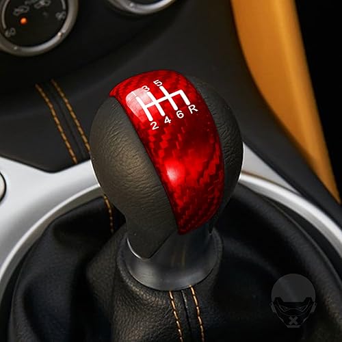 Miniatura 10 de Cubierta de control de la caja de engranajes de la consola central de la caja de cambios compatible con 370Z 2009-2018 de fibra de carbono real,