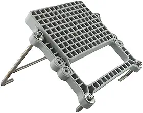 Suporte de motor externo para barcos infláveis, suporte de motor de barco inflável com parafusos, compatível com bote de borracha e popa de barco de pesca, ABS e estrutura de metal