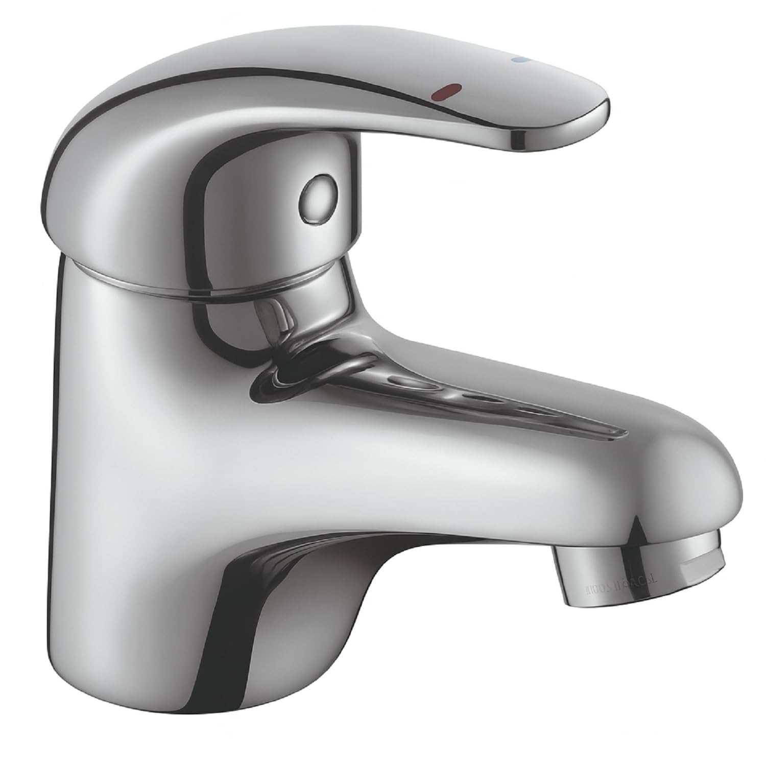 Clever Haze Mono Basin Mixer Chrome - Single Lever Bathroom Tap, Durable Brass Body with Modern Chrome Finish