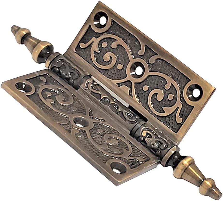 Prima Decorative - Brass Hinge 3"x 3" Decorative Antique Brass